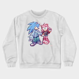 blue and rose Crewneck Sweatshirt